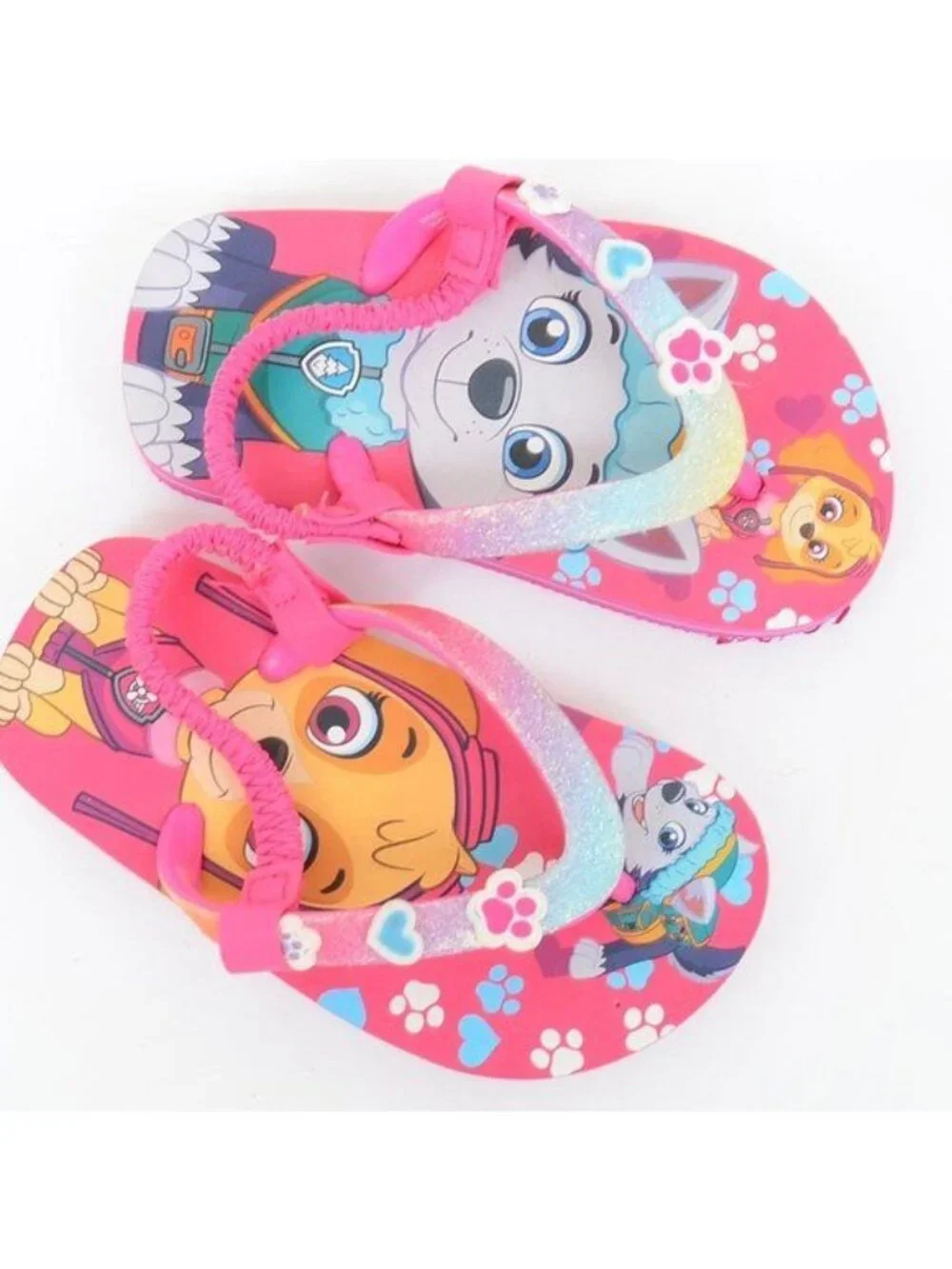 NEW Nickelodean Paw Patrol Toddler 5/6  Sky Flip Flop Pink Summer Sandals Beach